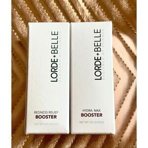 LORDE + BELLE - NWTIB Set of 2 Serum Boosters: Redness Relief AND Hydra Max